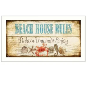Framed Beach House Wall Decor