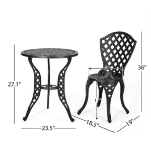 Metal Garden Table Chair Combo.