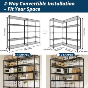 Heavy Duty 5 Tier Storage Shelves