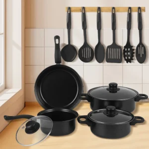 13 pcs Non-Stick cookware set.