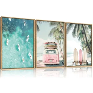 Beach Framed Canvas Wall Decor